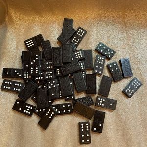 Cardinal Double Nine Wooden Dominos 55 pieces